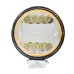 LAMPA ROBOCZA HALOGEN LED, 24 LED + OBRYSOWA DIODA, OKRĄGŁĄ, 12-24V, FI 110MM, GRUBOŚĆ: 20 MM