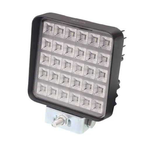 LAMPA ROBOCZA HALOGEN LED, 30  LED KWADRATOWA, 9V-36V, 109X109X45 MM, OBUDOWA ALUM.  OŚWIETLENIE ROZPROSZONE (FLOOD)