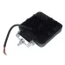 LAMPA ROBOCZA HALOGEN LED, 36 LED KWADRATOWA, 2-RZĘDY, 12V-80V, 109X109X35 MM, OBUDOWA ALUM.