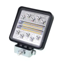 LAMPA ROBOCZA HALOGEN LED, 40 LED KWADRATOWA, 10-30V, 107X107X35MM