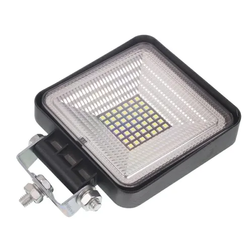 LAMPA ROBOCZA HALOGEN LED, 56 LED KWADRATOWA, 9V-36V, 109X109X38 MM, OBUDOWA ALUM. OŚWIETLENIE ROZPROSZONE (FLOOD)
