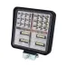 LAMPA ROBOCZA HALOGEN LED, 42 LED + WEWNĘTRZNE DIODY - ŻÓŁTE, KWADRATOWA, 12-36V, 110X110X25MM