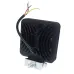 LAMPA ROBOCZA HALOGEN LED, 42 LED + WEWNĘTRZNE DIODY - ŻÓŁTE, KWADRATOWA, 12-36V, 110X110X35MM