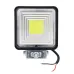 LAMPA ROBOCZA HALOGEN LED, 72 LED COB KWADRATOWA, 12V-36V, 110X110X35 MM, OBUDOWA ALUM. OŚWIETLENIE ROZPROSZONE (FLOOD)