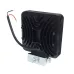 LAMPA ROBOCZA HALOGEN LED, 72 LED COB KWADRATOWA, 3-RZĘDY, 12V-36V, 110X110X35 MM, OBUDOWA ALUM. OŚWIETLENIE ROZPROSZONE (FLOOD)