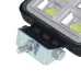 LAMPA ROBOCZA HALOGEN LED, 72 LED COB KWADRATOWA, 3-RZĘDY, 12V-36V, 110X110X35 MM, OBUDOWA ALUM. OŚWIETLENIE ROZPROSZONE (FLOOD)