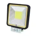 LAMPA ROBOCZA HALOGEN LED, 72 LED COB + OBRYSOWA DIODA ZÓŁTA, KWADRATOWA, 12V-36V, 110X110X35 MM, OBUDOWA ALUM. OŚWIETLENIE ROZPROSZONE (FLOOD)
