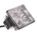 LAMPA ROBOCZA LEDOWA PROSTOKĄTNA,  4 LED BEZ OTOCZKI, 9-30V, 76X76X46MM, OBUDOWA ALUM.