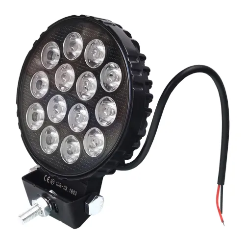 LAMPA ROBOCZA LEDOWA OKRĄGŁA, 14 LED, 29W, HQ, 12-60V, FI 110MM, GRUBOŚĆ 35MM