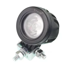 GMP GMPLRLO1 — LAMPA ROBOCZA LEDOWA OKRĄGŁA,  1 LED MOCNA, 9-36V, 1X10W, FI 51MM, OBUDOWA ALUM.
