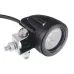 LAMPA ROBOCZA LEDOWA OKRĄGŁA,  1 LED MOCNA, 9-36V, 1X10W, FI 51MM, OBUDOWA ALUM.