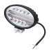 LAMPA ROBOCZA LEDOWA OWALNA - 48 LED STROBOSKOP, 10-30V, GRUBOŚĆ 50MM, OBUDOWA ALUM.