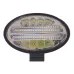 LAMPA ROBOCZA LEDOWA OWALNA - 48 LED STROBOSKOP, 10-30V, GRUBOŚĆ 48MM, OBUDOWA ALUM.