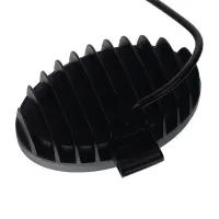 LAMPA ROBOCZA LEDOWA OWALNA - 48 LED, BEZ STROBOSKOPU, ŚWIATŁO ŻÓŁTE (WEWN) + BIAŁE (ZEWN), 10-30V, GRUBOŚĆ 48MM, OBUDOWA ALUM.