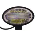 LAMPA ROBOCZA LEDOWA OWALNA - 48 LED, BEZ STROBOSKOPU, ŚWIATŁO ŻÓŁTE (WEWN) + BIAŁE (ZEWN), 10-30V, GRUBOŚĆ 48MM, OBUDOWA ALUM.