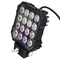 LAMPA ROBOCZA LEDOWA PROSTOKĄTNA, 16 LED, 30W, HQ, 12-60V, 110X110X35MM