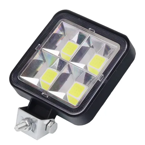LAMPA ROBOCZA LEDOWA PROSTOKĄTNA, 4XCOB MINI, 9-36V, 80X80X20 MM, OBUDOWA ALUM.