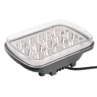 LAMPA ROBOCZA LEDOWA SZEROKA 15 LED WIĘKSZA, 9-30V, 15X3W, 200X140X71MM, 1600 LM, OBUDOWA ALUM.