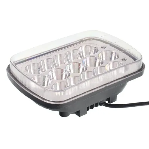 LAMPA ROBOCZA LEDOWA SZEROKA 15 LED WIĘKSZA, 9-30V, 15X3W, 200X140X71MM, 1600 LM, OBUDOWA ALUM.