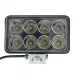 LAMPA ROBOCZA LEDOWA SZEROKA  8 LED, 9-30V, 151X90X50MM, 1600 LM, OBUDOWA ALUM.