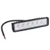 LAMPA ROBOCZA PANEL LED,  6 LED 147x25x35, GRUBOŚĆ 35MM, OBUDOWA ALUM, OŚWIETLENIE ROZPROSZONE (FLOOD)