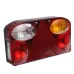 LAMPA TYLNA ZESPOLONA PRAWA PRZYCZEPKI 12/24V (ŚWIATŁO COFANIA) Z TRÓJKĄTEM ODBLASKOWYM