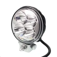 LAMPA ROBOCZA LEDOWA OKRĄGŁA,  4 LED 9-36V, FI 83MM, OBUDOWA ALUM.