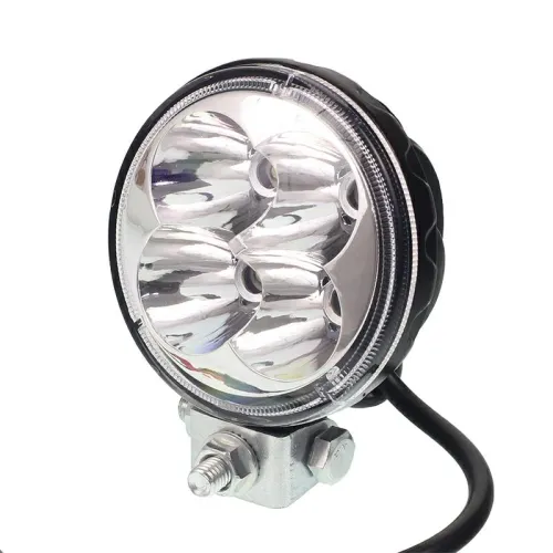 LAMPA ROBOCZA LEDOWA OKRĄGŁA,  4 LED 9-36V, FI 83MM, OBUDOWA ALUM.