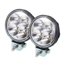 GMP GMPLW6121X2H — LAMPA ROBOCZA LEDOWA OKRĄGŁA,  4 LED 10-30V, FI 83MM, 2SZT/KPL, OBUDOWA ALUM.