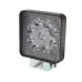 LAMPA ROBOCZA LEDOWA PROSTOKĄTNA,  9 LED 10-30V, 109X109X34 MM, OBUDOWA ALUM.