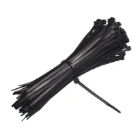OPASKI ZACISKOWE 120X2,5MM - CZARNE PLASTIKOWE, 100SZT/OPAKOWANIE, TRYTYTKI