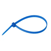 OPASKI ZACISKOWE 120X2,5MM - NIEBIESKIE PLASTIKOWE, 100SZT/OPAKOWANIE, TRYTYTKI