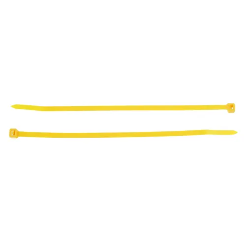 OPASKI ZACISKOWE 120X2,5MM - ŻÓŁTE PLASTIKOWE, 100SZT/OPAKOWANIE, TRYTYTKI