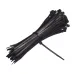 OPASKI ZACISKOWE 200X7,6MM - CZARNE PLASTIKOWE, 100SZT/OPAKOWANIE, TRYTYTKI