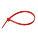 OPASKI ZACISKOWE 250X4,8MM - CZERWONE PLASTIKOWE, 100SZT/OPAKOWANIE, TRYTYTKI