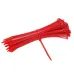 OPASKI ZACISKOWE 300X3,6MM - CZERWONE PLASTIKOWE, 100SZT/OPAKOWANIE, TRYTYTKI