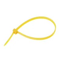 OPASKI ZACISKOWE 350X4,8MM - ŻÓŁTE PLASTIKOWE, 100SZT/OPAKOWANIE, TRYTYTKI