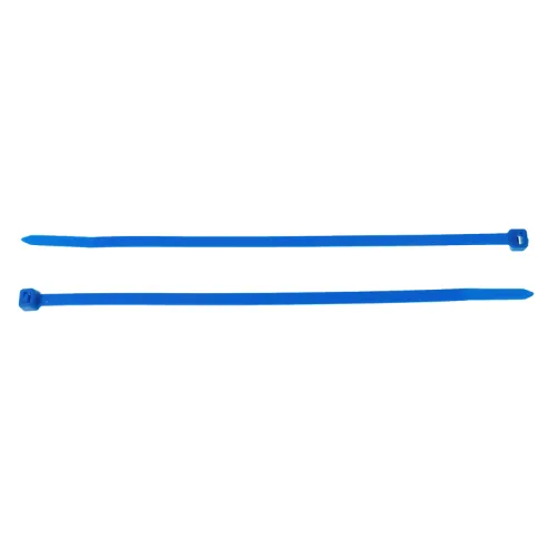 OPASKI ZACISKOWE 380X4,8MM - NIEBIESKIE PLASTIKOWE, 100SZT/OPAKOWANIE, TRYTYTKI