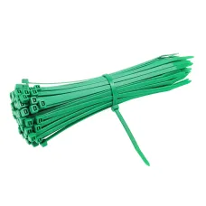 GMP GMPOZK380X4,8Z — OPASKI ZACISKOWE 380X4,8MM - ZIELONE PLASTIKOWE, 100SZT/OPAKOWANIE, TRYTYTKI