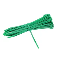 OPASKI ZACISKOWE 450X7,6MM - ZIELONE PLASTIKOWE, 100SZT/OPAKOWANIE, TRYTYTKI