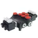 ROZDZIELACZ HYDRAULICZNY 2-SEKCYJNY 80L/MIN, Z80, STEROWANY ELEKTRYCZNIE 12V