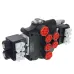 ROZDZIELACZ HYDRAULICZNY 2-SEKCYJNY 80L/MIN, Z80, STEROWANY ELEKTRYCZNIE 12V