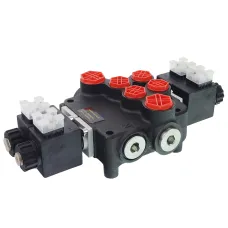 GMP GMPP802OT24VH — ROZDZIELACZ HYDRAULICZNY 2-SEKCYJNY 80L/MIN, Z80, STEROWANY ELEKTRYCZNIE 24V