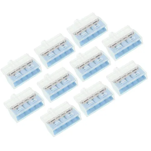 SZYBKOZŁĄCZKI ELEKTRYCZNE   5 ZŁĄCZY DRUT DO 2,5MM2,  10SZT/OPAKOWANIE