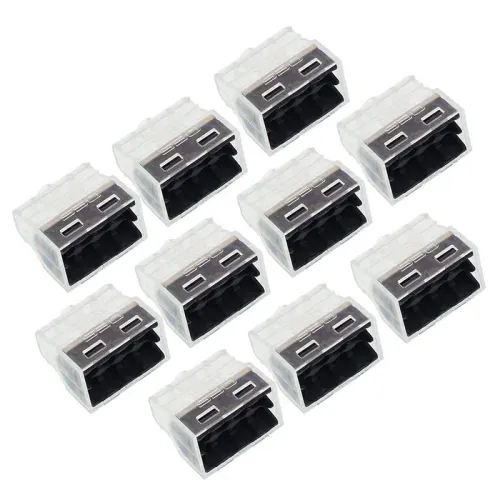 SZYBKOZŁĄCZKI ELEKTRYCZNE   8 ZŁĄCZY DRUT DO 2,5MM2,  10SZT/OPAKOWANIE
