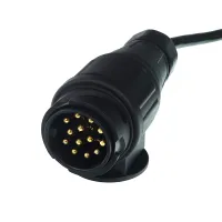 PRZEWÓD/ZŁĄCZE ELEKTRYCZNE PRZYCZEPY   3,0M, 2 WTYCZKI 13PIN - 8 ŻYŁ, PLASTIKOWE WTYCZKI
