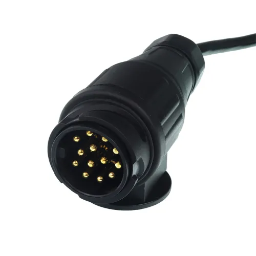 PRZEWÓD/ZŁĄCZE ELEKTRYCZNE PRZYCZEPY   3,0M, 2 WTYCZKI 13PIN - 8 ŻYŁ, PLASTIKOWE WTYCZKI