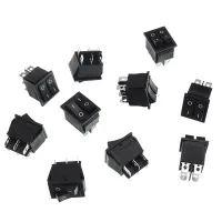 PRZEŁĄCZNIK KOŁYSKOWY ON-OFF, PODWÓJNY, 6 PINÓW, 6A/250V AC, 28X22MM, 10SZT/OPAKOWANIE