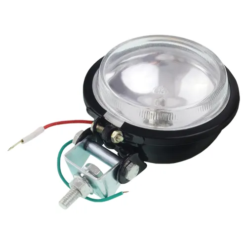 LAMPA ROBOCZA OKRĄGŁA METALOWA  91MM Z ŻARÓWKĄ 12V, 55W, H3