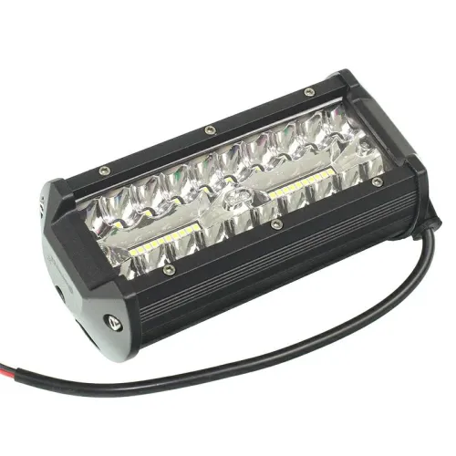 PANEL LEDOWY PROSTY. 40 LED W 3 RZĘDACH TYLNE MOCOWANIE, LED, HALOGEN, 9-36V, OŚWIETLENIE SKUPIONE (SPOT)